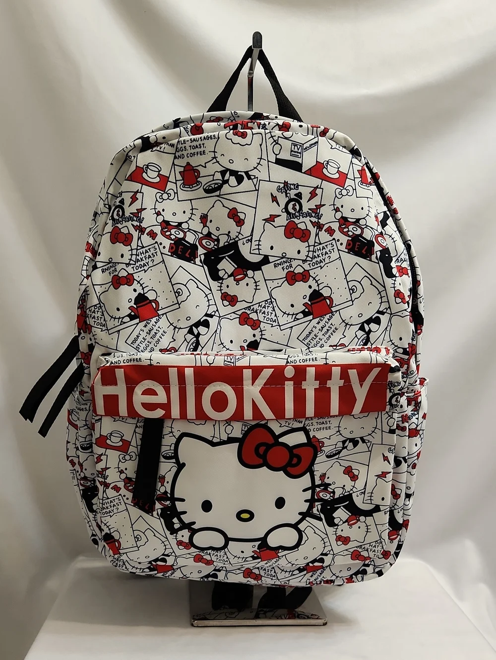 Hello Kitty All-over Print Red White Backpack